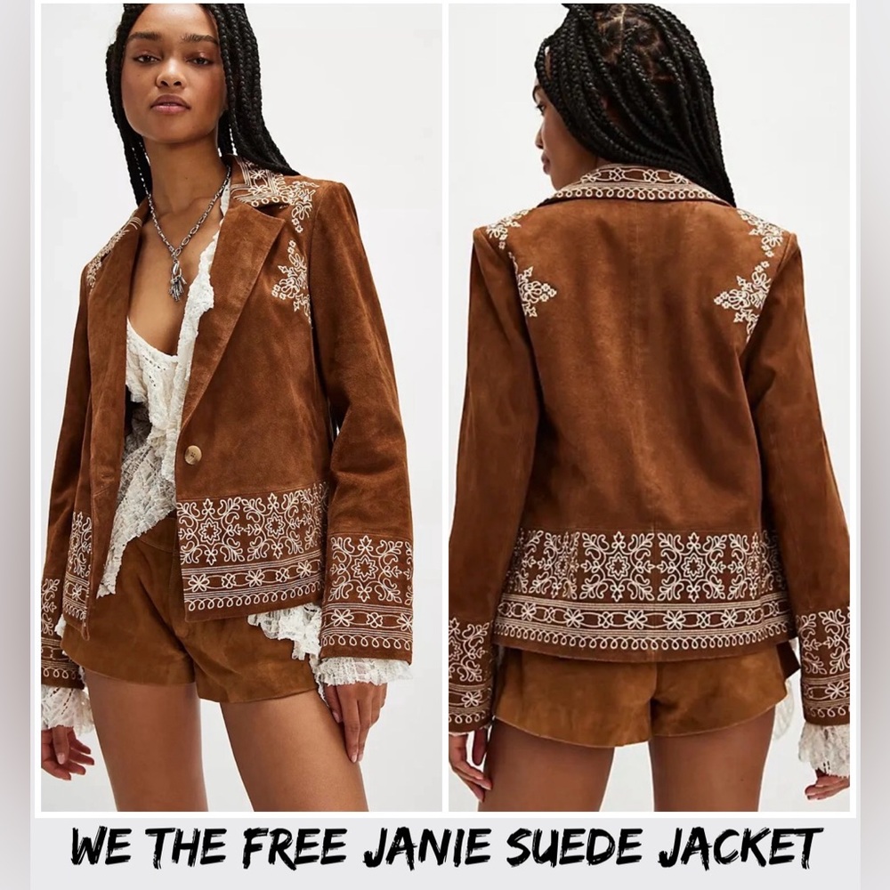 We The Free Janie Suede Blazer New